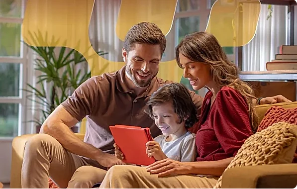 Cliente utilizando serviço de internet da Desktop